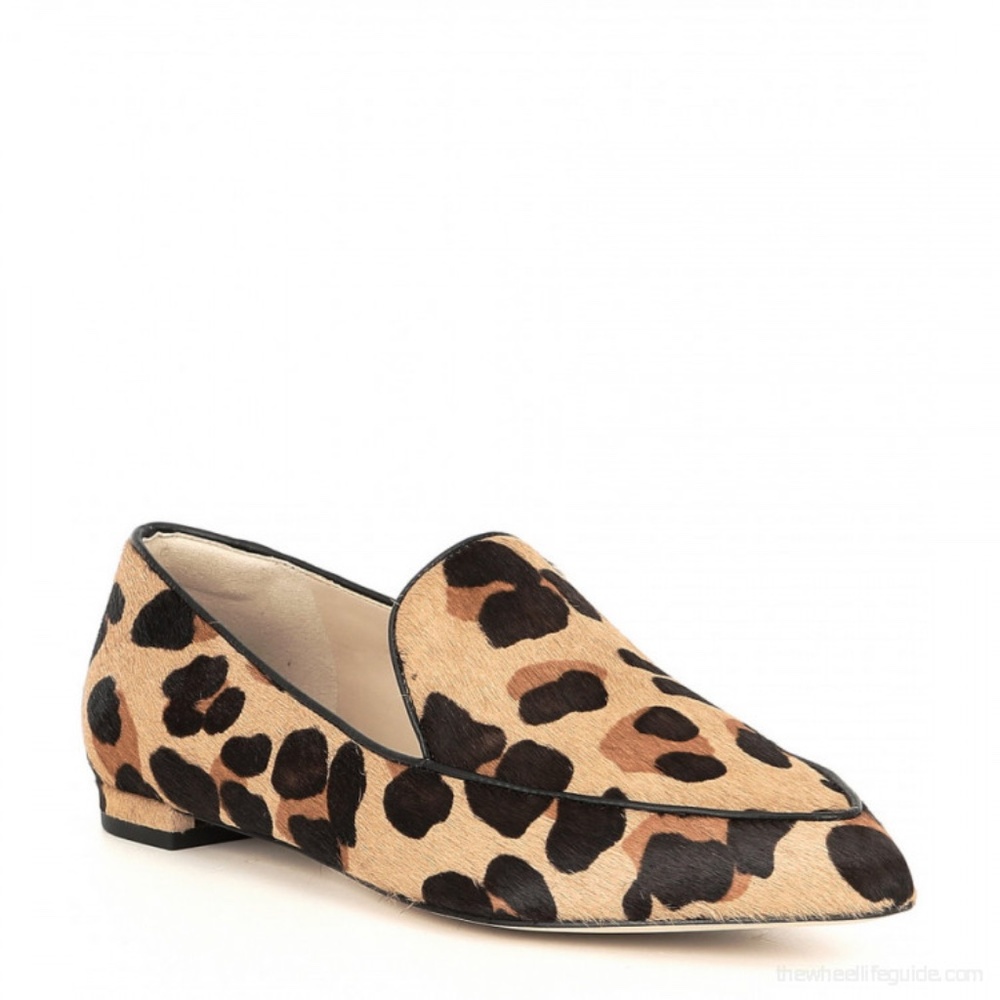 Cole Haan Brie Leopard Leather Loafers Ballet Flat - Picture 8 of 13